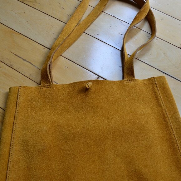 Madewell Elsewhere Suede Tie Tote Shoulder Bag Purse - Picture 9 of 11